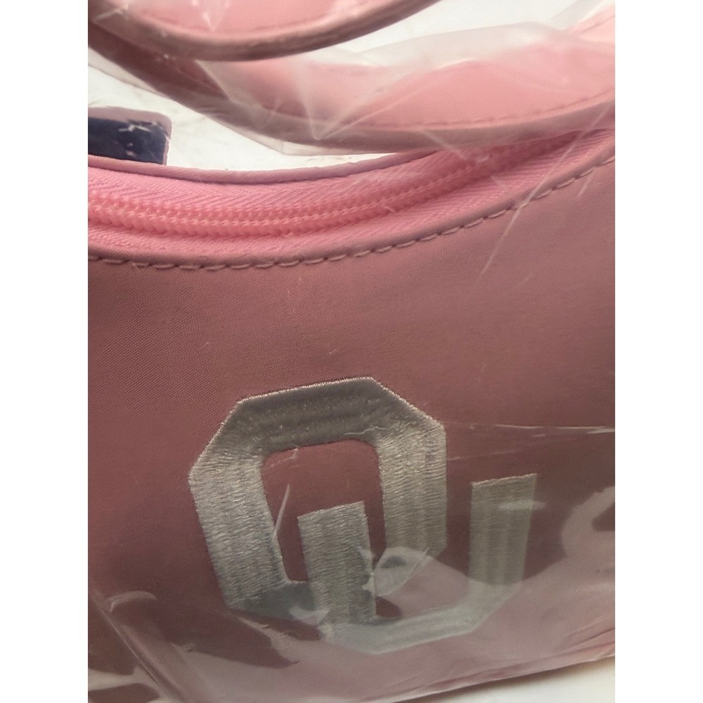 Sandol University of Oklahoma Sooners Pink Shoulder Bag OU Logo 281549 NEW 9 X 5 - Picture 12 of 13